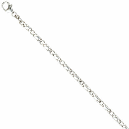 Armband 925 Silber Steg-Panzer 19 cm 3,9 mm – Bild 2