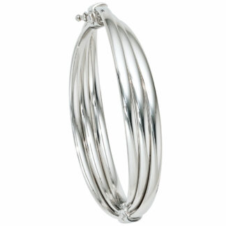 Armreif 3-reihig oval 925 Silber