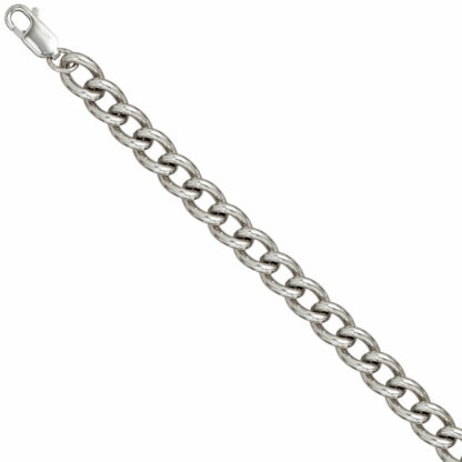 Panzer-Armband 925 Silber 20 cm 8,7 mm