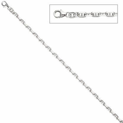 Steg-Anker-Armband 925 Silber 19 cm 3,4 mm