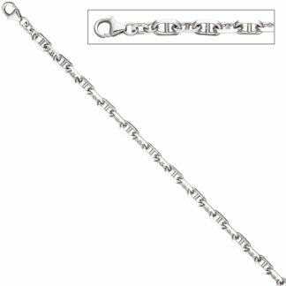 Steg-Anker-Armband 925 Silber 21 cm