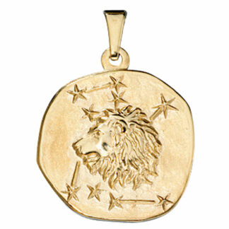 Anhänger Sternzeichen "Löwe" 333 Gelbgold rund