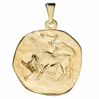 Anhänger Sternzeichen "Stier" 333 Gelbgold rund
