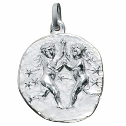 Anhänger Sternzeichen "Zwilling" 925 Silber rund