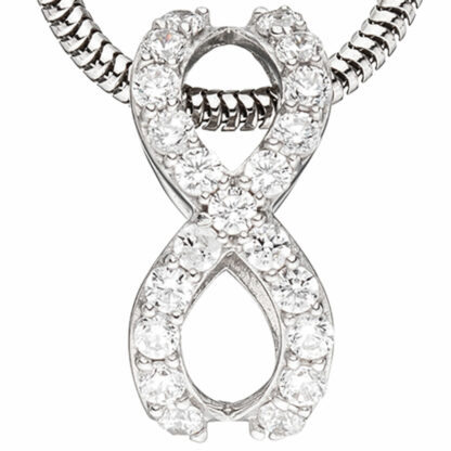 Anhänger "Unendlichkeit" 925 Silber mit Zirkonia weiß