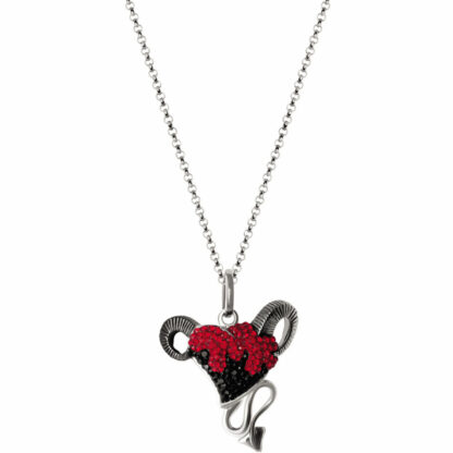 Collier mit Anhänger "Teufelsherz" 925 Silber mit SWAROVSKI ELEMENTS – Bild 2