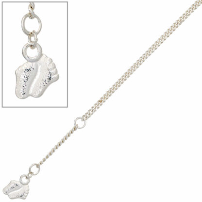 Fußkettchen "Füße" 925 Silber