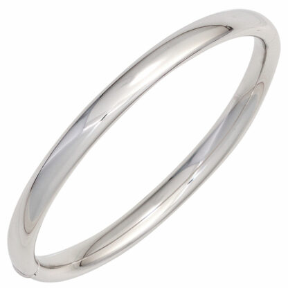 Armreif 925 Silber oval mit Kastenschloss
