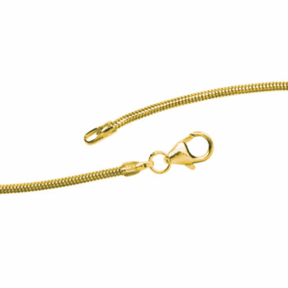 Schlangenkette 585 Gelbgold 1,4 mm 40 cm – Bild 5