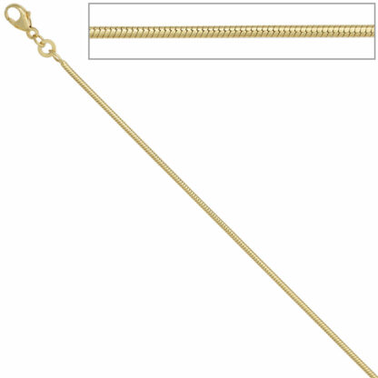 Schlangenkette 585 Gelbgold 1,4 mm 42 cm – Bild 2