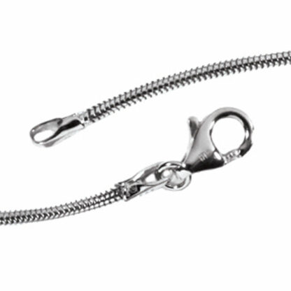 Schlangenkette 585 Weißgold 1,4 mm 42 cm – Bild 5