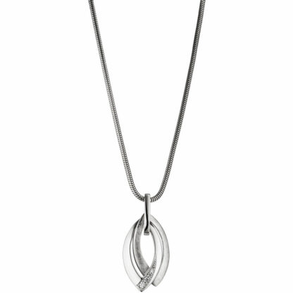 Anhänger Zwillings-Marquise 333 Weißgold mit Zirkonia – Bild 2