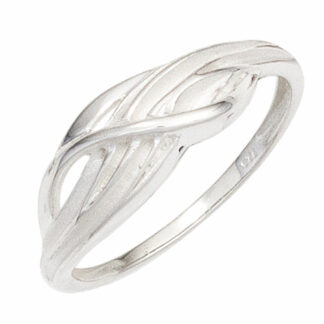 Ring 925 Silber mattiert verschlungen