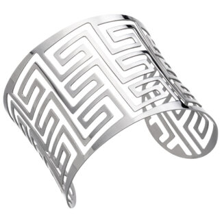 Armreif offen "Labyrinth" Edelstahl