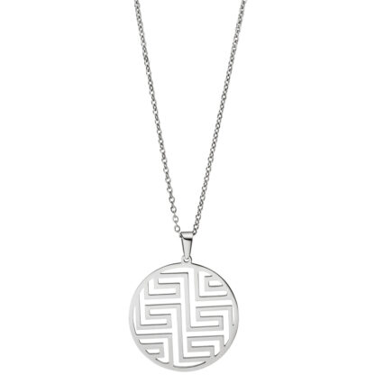 Collier mit Anhänger "Labyrinth" Edelstahl – Bild 2