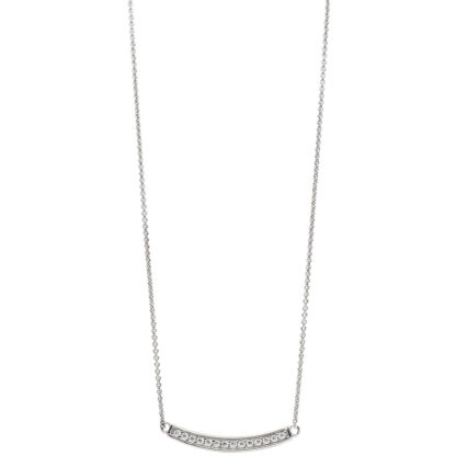 Collier 925 Silber und Schmuckschiene mit Zirkonia – Bild 2