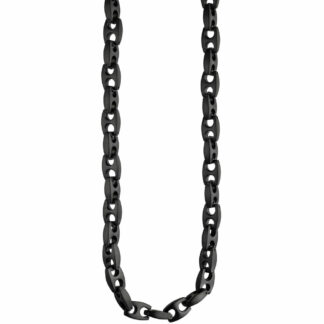 Halskette Edelstahl/PVD schwarz mattiert 50 cm