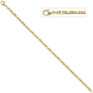Panzersteg-Armband 333 Gelbgold 18,5 cm