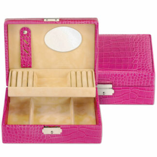 Sacher Schmuckkasten "Britta" Leder pink