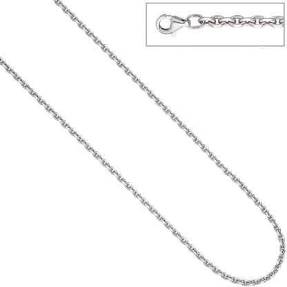 Ankerkette 925 Silber diamantiert 3,4 mm 50 cm