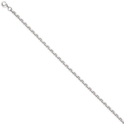Ankerkette 925 Silber diamantiert 3,4 mm 50 cm – Bild 2