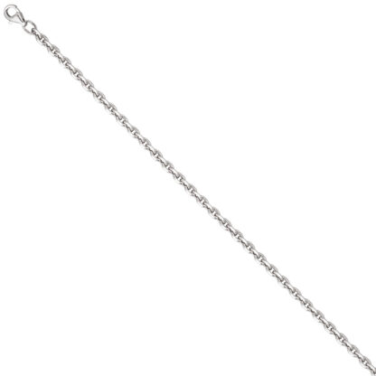 Ankerkette diamantiert 925 Silber 3,4 mm 45 cm – Bild 2