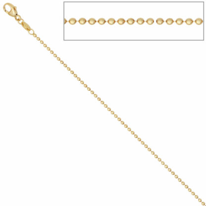 Kugelkette 585 Gelbgold 1,5 mm 42 cm