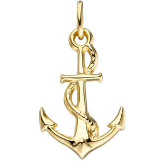 Anhänger "Anker" 333 Gelbgold