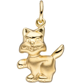 Anhänger "Kätzchen" 333 Gelbgold