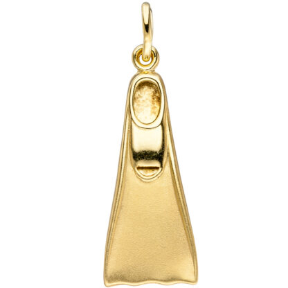 Anhänger "Taucherflosse" 333 Gelbgold