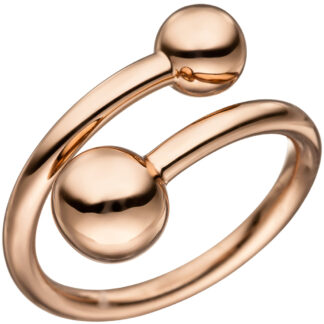 Ring 925 Silber/rotvergoldet mit Kugeln