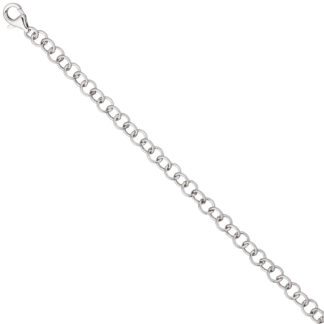 Rundanker-Armband 925 Silber mit Karabinerverschluss