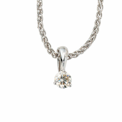 Anhänger 585 Weißgold mit Brillant 0,25 ct. – Bild 3