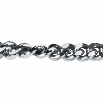 Panzerkette 585 Weißgold 1,5 mm 50 cm – Bild 3