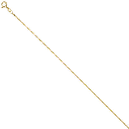 Panzerkette 925 Silber/vergoldet 1,3 mm 45 cm – Bild 3