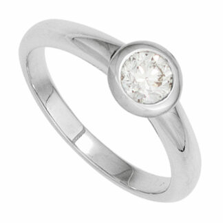 Ring 585 Weißgold mit Brillant 0,10 ct.