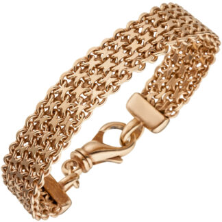 Armband "Star" 925 Silber/rotvergoldet