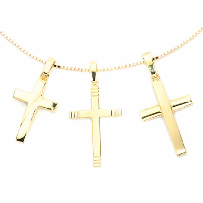 Anhänger "Kreuz" 333 Gelbgold – Bild 3