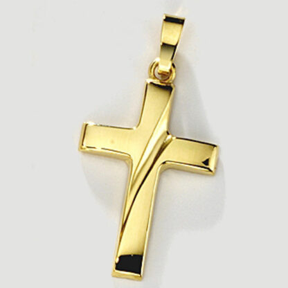 Anhänger "Kreuz" 333 Gelbgold – Bild 2
