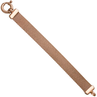 Armband "Milanaise" 925 Silber/rotvergoldet