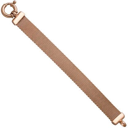 Armband "Milanaise" 925 Silber/rotvergoldet