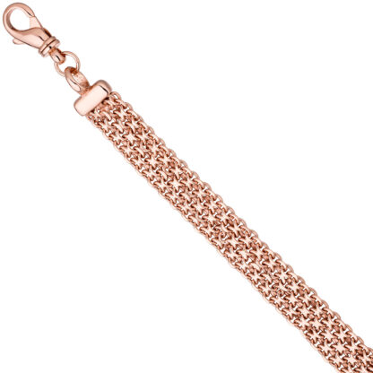 Armband "Star" 925 Silber/rotvergoldet – Bild 2