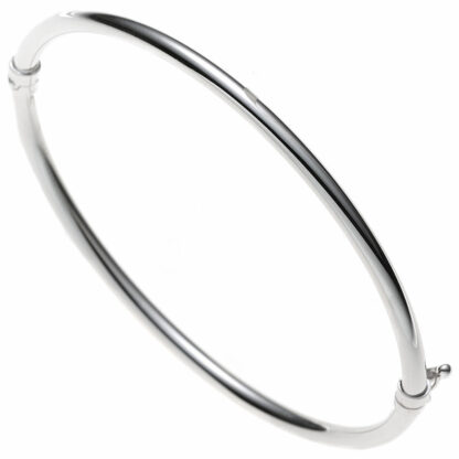 Armreif oval 585 Weißgold
