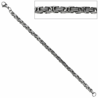 Königsarmband Edelstahl 21 cm 4,5 mm