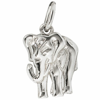 Anhänger "Elefant" 585 Weißgold mit Brillant