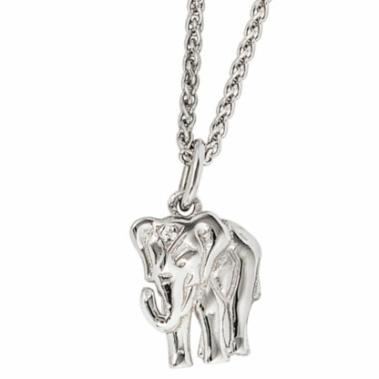 Anhänger "Elefant" 585 Weißgold mit Brillant – Bild 4