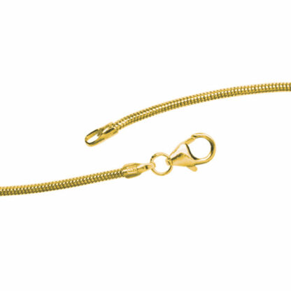 Schlangenkette 585 Gelbgold 1,4 mm 45 cm – Bild 5