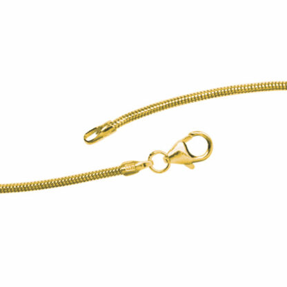 Schlangenkette 585 Gelbgold 1,4 mm 50 cm – Bild 5