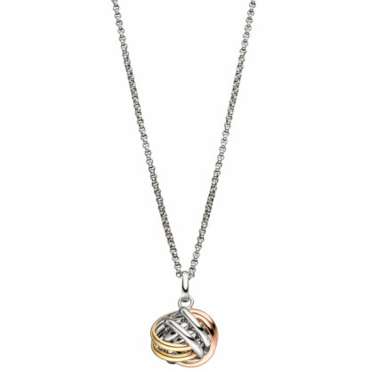 Anhänger 925 Silber tricolor Knoten verschlungen – Bild 2