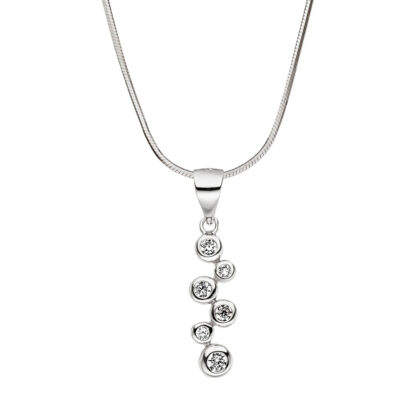 Anhänger "Bubbles" 925 Silber mit 6 Zirkonia weiß – Bild 3